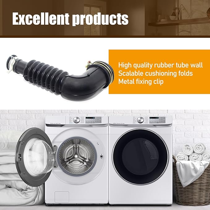 DC97-21561A Washer Drain Hose – Replacement Tub to Pump Hose Assembly Compatible with Washing Machine Models