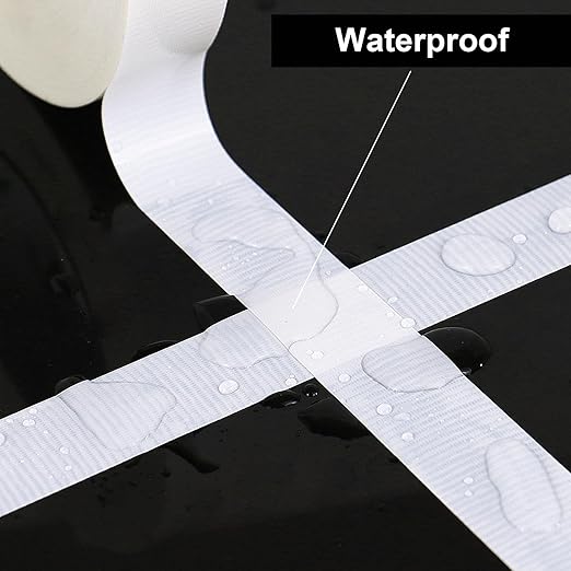 Industrial Grade White Duct Tape, 1 inch x 60 yds, HeavyDuty, Flexible, No Residue, All-Weather Waterproof Tape, UV Resistant for Crafts & Home Improvement