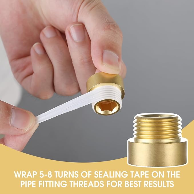 2 Packs Length 20 mm G1/2 Male to Female Brass Fittings for Connecting and Extending Pipes Tubs and Taps