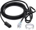 MECCANIXITY 12FT Self-Regulating Water Pipe Heat Tape,5W/Ft 120V Electric Plugs 3 Prong Heating Trace Cable for Metal and Plastic Pipe Freeze Protection Keeps Water Flowing