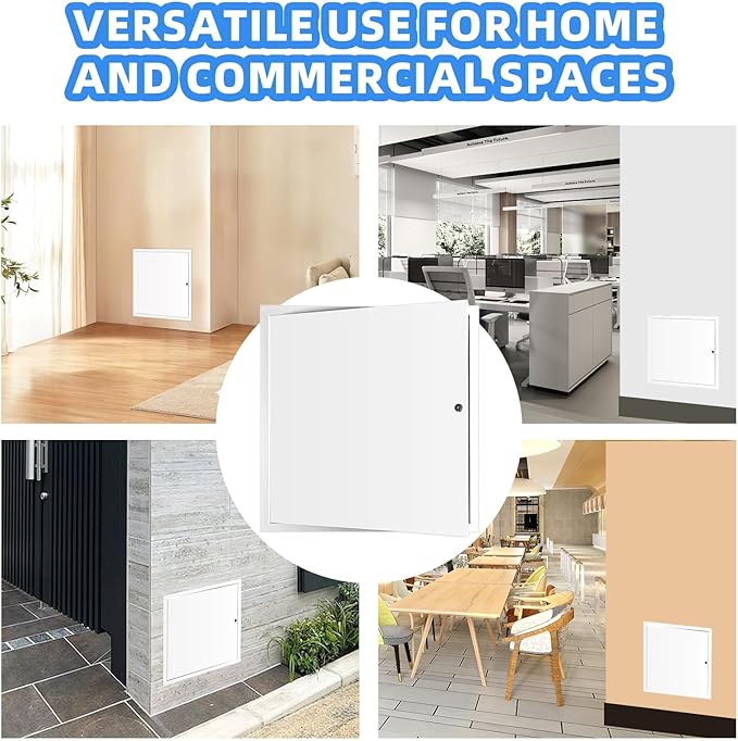 24" x 24" Metal Access Panel, 1MM Thickened Access Panel for Drywall, Aluminum Access Panel for Walls and Ceilings, Rust-Resistant and Easy-to-Install Drywall Access Panel