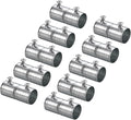 uxcell EMT Coupling, 20mm(13/16 inch) EMT Set Screw Coupling Conduit Fittings 47mm Length Electrical Conduit Pipe Connector 0.5mm Wall Thick, 10 Pack