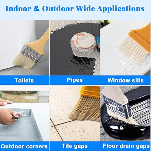 35.27oz Invisible Waterproof Agent - Transparent Polyurethane Anti-Leakage Sealant Coating for Roof, Walls, Bathroom, Kitchen | Indoor/Outdoor Use | Crack Repair & Multi-Surface Protection