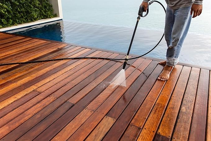 SEAL-ONCE Marine Ready Mix - 2 Gallon Penetrating Wood Sealer Waterproofer & Stain (Clear). Water-Based, Ultra-Low VOC Formula for high-Moisture Areas to Protect Wood Docks, Decks & Piers.