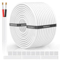 NAOVEO 10 Gauge Wire 2 Conductor Electrical Wire, 10 AWG Stranded PVC Tinned Copper Cable, Flexible/Low Voltage Automotive Wiring for LED Lamps, Marine, Speaker, Appliances (100FT)