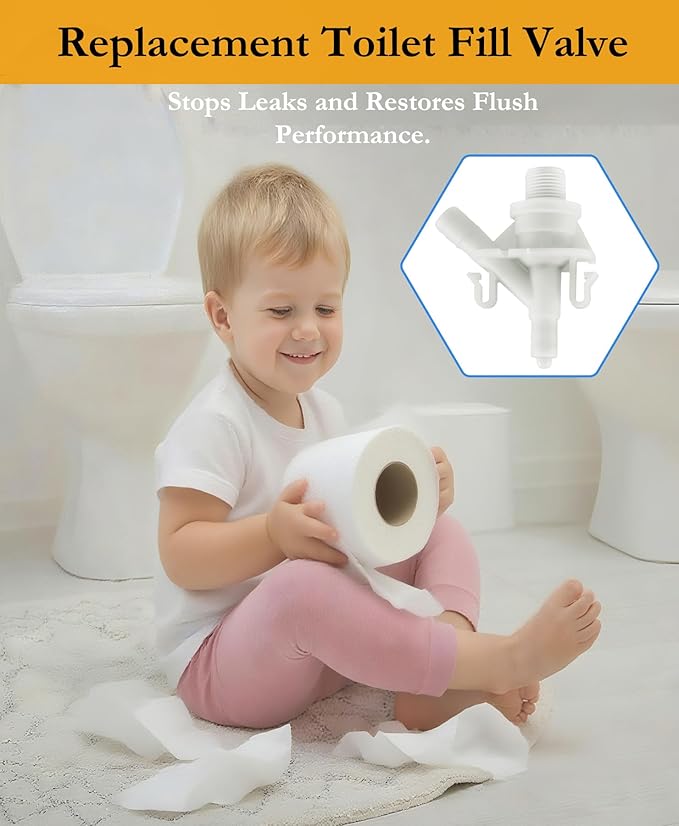 Upgraded RV Toilet Water Valve Replacement Kit for Dometic Toilets 300, 310, 320-385311641 RV Toilet Parts, Freeze-Resistance & Leakage-Resistant, for Camper Pedal-Flush Toilet