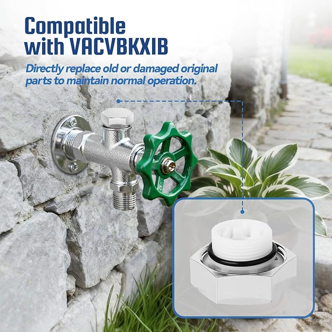 RAWILL VACVBKX1B Vacuum Breaker Replacement Kit,Heavy Duty Metal Anti Siphon Valve Repair Kit for Traditional Anti-Siphon Frost Free Sillcock Valves.