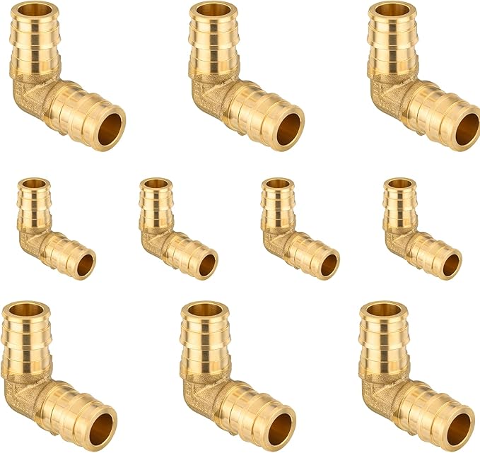 3/4Inch PEX-A Expansion Fittings,F1960 Brass Elbow,PEX Expansion Fittings Elbow For Pex A Tubing（10 PACK)(PEX1960035)