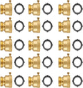 3/4 Inch FHT x 3/4 Inch MHT Brass Hose Bib Backflow Preventer,Vacuum Breakers Outside Faucet, Garden Hose Bib for Outdoor Faucet（15 pack）