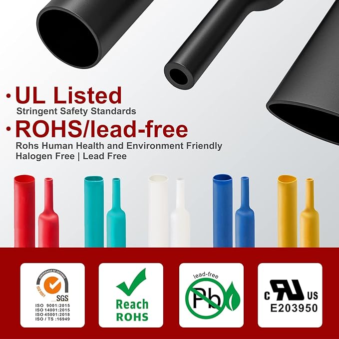 Chanzon 2:1 Ratio - 80Ft Roll - 3/16" (5mm) Heat Shrink Tubing 2:1(25M Total Length) Green Polyolefin Sleeving Wrap Shrinking 2 to 1 1pcs