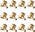 12-Pack Pex Drop-Ear Brass Barb Crimp Fittings 1/2 Inch x 1/2 Inch Female NPT Drop-Ear Elbow, ASTM F1807,(PEX1807225-12PCS)