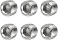 Pipe Plug Stainless Steel Internal Hex Thread Socket Pipe Plug Fitting - Fitting for (Sealing Port - Air Tanks - Water Outlets) 1/8 Inch NPT Male & 6 Pack