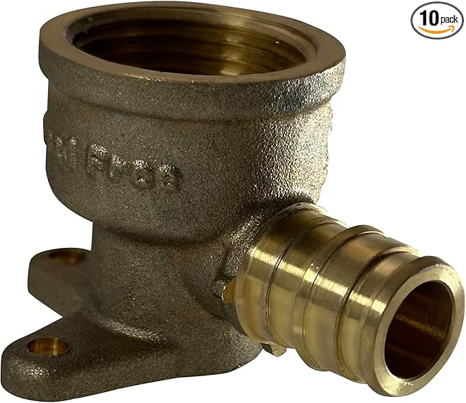 XFITTING Pex A 1/2 Inch x 3/4 Inch Female NPT Drop Elbow, 201-1-3=10XX, 10 Pieces