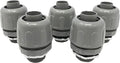 Sealproof 1/2-Inch Non-metallic Liquid Tight Straight Electrical Conduit Connector Fitting, UL Listed, 1/2" Dia, 5-Pack