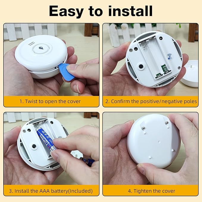 5 Pack WiFi Water Leak Sensor, 100 dB Water Alarm Leak Detector, for Home, Basement, Bathroom, Kitchen(5 Pack)
