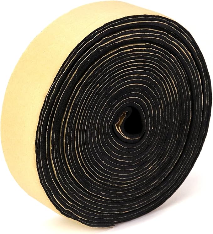 QWORK Pipe Wrap Insulation, 2 Pack Waterproof Foam Insulation Tape Adhesive for Hot or Cold Pipes, 33 Ft Long x 2 Inch Wide x 1/8 Inch Thick