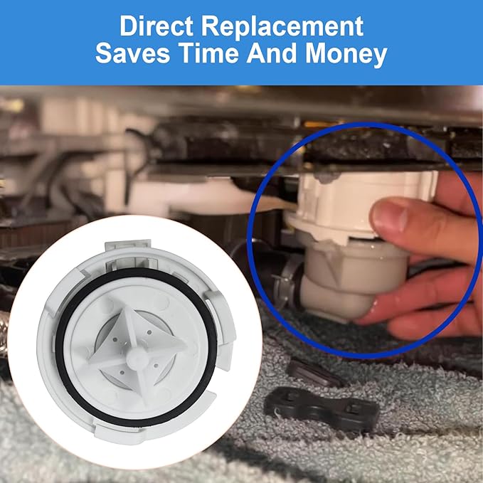 ABQ75742501 Dishwasher Drain Pump Motor Assembly Fit for Kenmore LG Dishwasher Drain Pump Replaces Part LDTS5552S, ABQ75742501, ABQ75742505, EAU62043401, 4963038, EAP12742537, EAU60710801