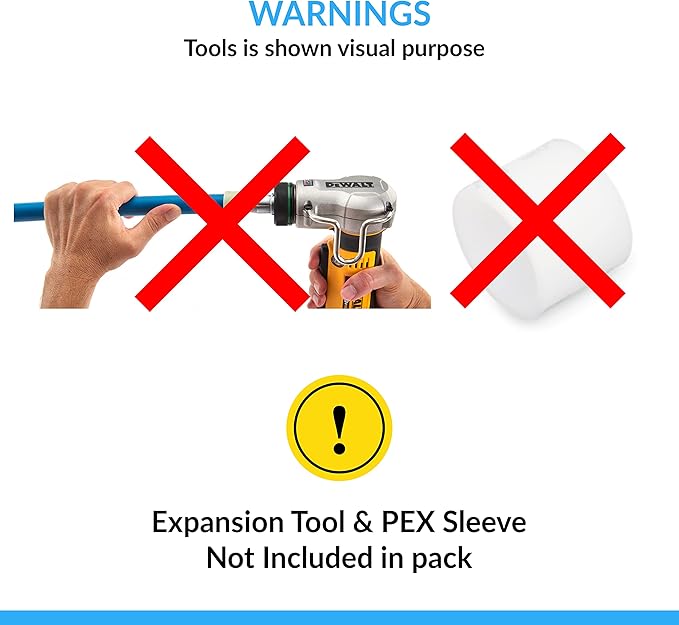 PEX A Manifold 6 Ports – 3/4" Trunk Ports, 1/2" Service Ports, Two Sides Open – Plastic PEX-A Expansion Manifold for Radiant Heating & Water Distribution – Pack of 2
