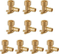 (Pack of 10) EFIELD Pex A Expansion Brass Fittings 1/2"x 1/2" Female NPT Drop-ear Elbow ONLY For Pex-A Tubing Connection, ASTM F1960,(PEX1960116-10PCS)
