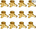 SUNGATOR 12-Pack 1/2" Pex Drop Ear Elbow, No Lead Brass, Pex Fittings 1/2 inch, NSF, UPC Certified
