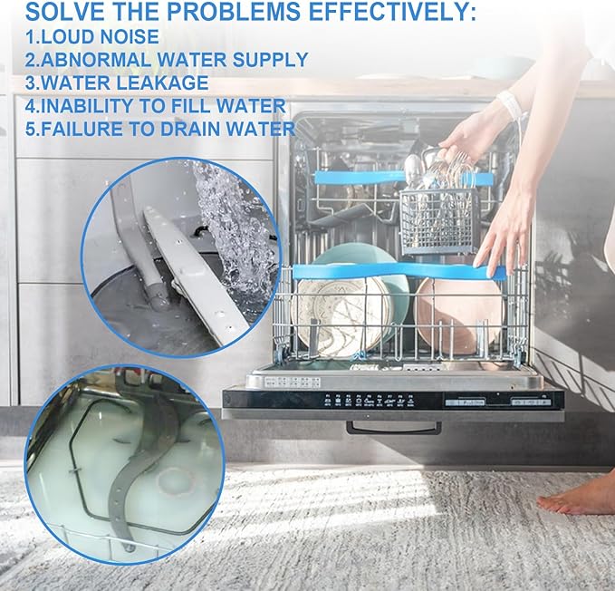 2718A Dishwasher Drain Pump for Frigidaire 5304519271 Compatible with Frigidaire Kenmore Electrolux Ikea Dishwasher Machine Replace 4920459 AP6834625 PS12705674 EAP12705674 120V 60Hz 0.7A