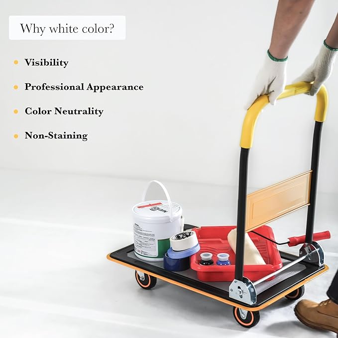 PAD 'N PROTECT Temporary Floor Protectors for Hardwood Floors Tile & Paint, 32" x 100', Anti Slip&Pull, Paint&Waterproof, Reusable Floor Covering, Easy Applied for Construction & Renovation