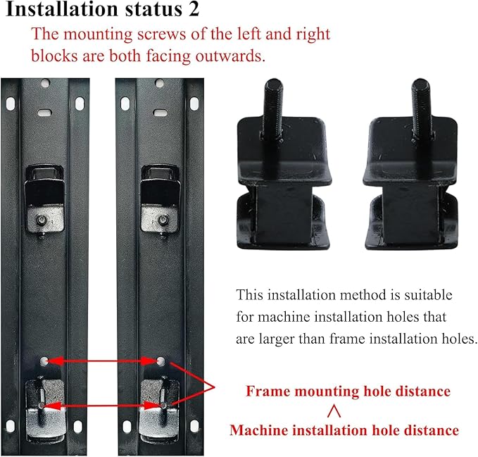 Generator Anti Vibration Rubber Mount for 2500 3000 3500 4000 4750 Watt Compatible with Champion Firman Predator Open-frame Generators Shock Absorbing Feet 4 Pcs (2 left and 2 right)