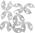 Luxshiny 8pcs Heavy Duty Keyhole Picture Hangers Metal Frame Connectors for Wall Mounting Mirrors Artwork Secure Furniture Fasteners Easy Installation
