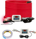 OEBLD Heat Tape for Water Pipes 60FT, Replaceable Smart Thermostat for Pipe Freeze Protection, Self-Regulating Roof Deicing Cable for Metal and Plastic Home Pipes