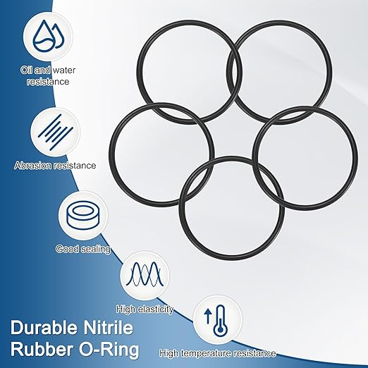 5-Pcak Nitrile Rubber O-Rings, 67mm ID, 75mm OD, 4mm Width, Metric Sealing Washer Gasket for Automotive Machine Plumbing/Faucet/Air or Gas Connections, Resists Oil and Heat