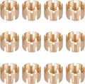 Brass DOT Sleeve Tube for Hose End Connector,1/2" Air Brake Hose End Fitting Repair Tube for Air Hose Braking System (Pack of 12)