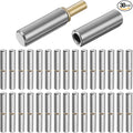 30 Pack 2-1/2" x 3/8" Weld on Bullet Hinges BBQ Smoker Weldable Barrel Hinges Heavy Duty Carbon Steel Detachable Gate Door Fittings for Swing Door Trailer Ramp