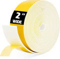 DEMEDO Pipe Insulation Tape, Pipe Wrap Insulation Foam Tape Self Adhesive, Outdoor Water Pipe Insulation Roll for HVAC, AC Line Insulation, 2 inch x 16.5 FT Heat Tape for Water Pipe, White