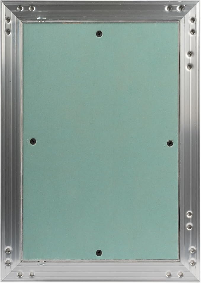 8" x 12" Inch Aluminum Drywall Access Panel - Service Shaft Door - Plumbing, Electricity, Heating, Alarm Wall Inspection hatch for Drywall - Bathroom Service Access Hole Cover