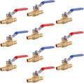 10 PCs HeSun 3/4 Inch PEX A Expansion Ball Valve,Brass Shut Off Valve for Hot and Cold Water, Fit PEX A Expansion Pipe, ASTM F1960,Red&Blue(VALVE238-10)