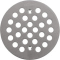 4-1/4Inch（108mm Screw-in Shower Strainer Drain Cover Replacement Floor Strainer Floor Drain (Brushed Nickel)