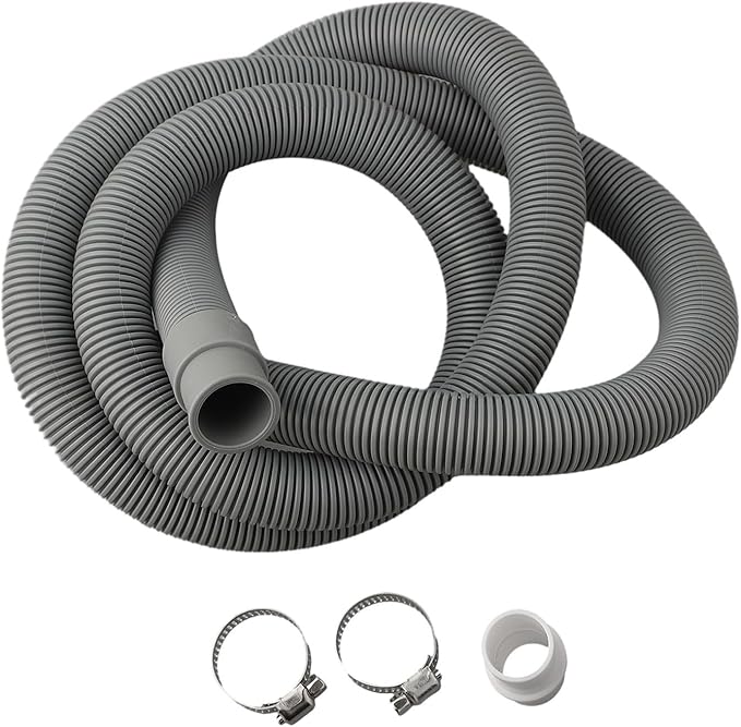 Drain Hose Extension Kit, Includes Drain Hose, Clamps And Adapter For All Washing Machines, Dishwashers And Dehumidifier High-Quality, Gray, 1-Piece(78.74 IN)