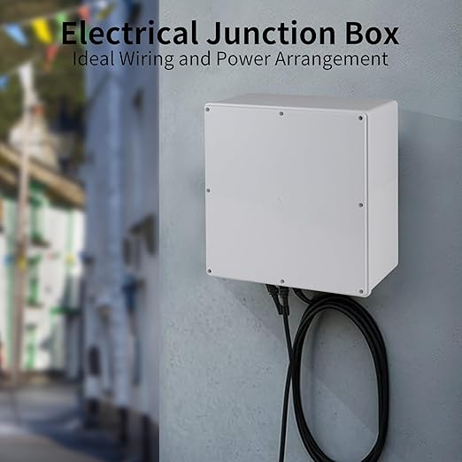 12" x 12" x 6" ABS Plastic Dustproof Waterproof Box IP65 Junction Boxes Project Junction Conduit Box for Electrical Outdoor Enclosure