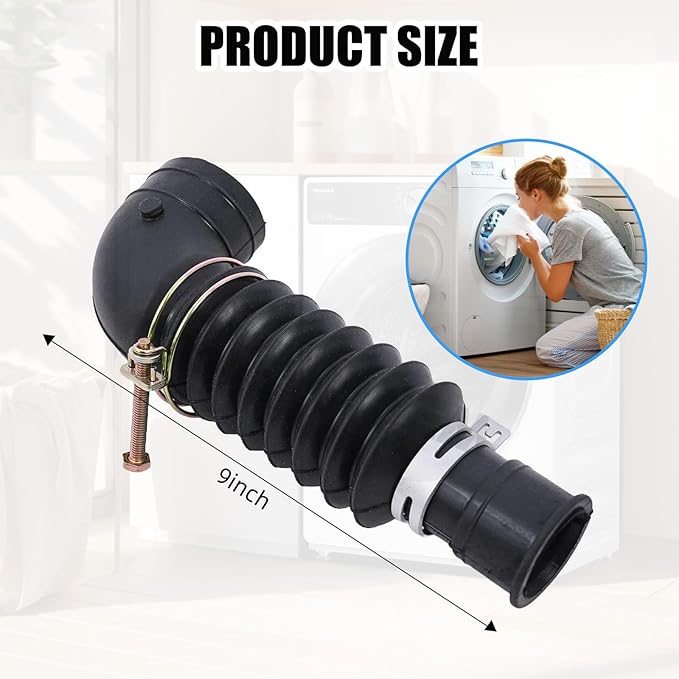 DC97-17345B Freestanding Washer Drain Hose For Samsung Front-loading Tub-to-Pump Hose Kit DC97-16781A DC97-17345A、DC67-00684A、DC97-17417A、DC67-00600A Replacement part number