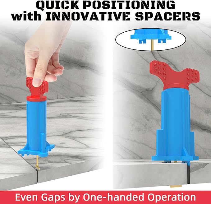 Reusable Tile Leveling System, Floor Leveler Self Leveling Compound, Tiling Tools and Accessories, Tile Tools for Installation Tile Leveler (120 Sets)