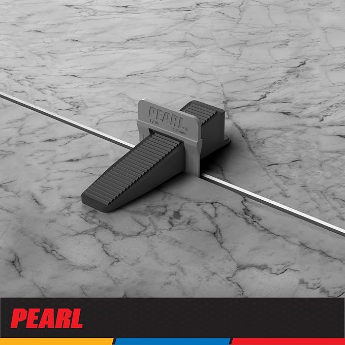 PEARL ABRASIVE CO. Leveling System Box of 500, Gray, 1/16"