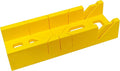 GreatNeck PMB16 16 Inch Plastic Miter Box | Quickly Measure & Cut 45, 90, & 135 Degree Angles | Amazingly Useful (& Simple) Woodworking Tool | Dimensions: 12” x 4” x 2-1/4” | Yellow