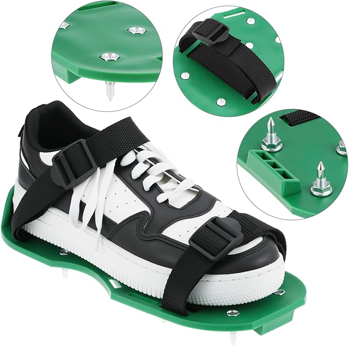 Self Leveling Tools Kit, Includes Spiked Roller, Rake Scraper, Spike Shoes, and Extension Pole for Concrete Floor and Epoxy Applications, Spiked Roller 20 inch 9 inch