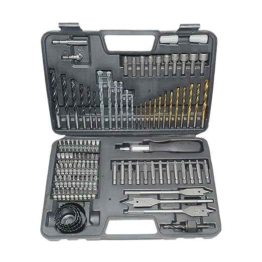 Metal Drill Bit Set for Steel,Tool Kit with Carry Case - Drilling Twist Drill Bits for Ceramic,for Repair Woodworking Metalworking Masonry Carpentry Home Improvement Construction Assembly