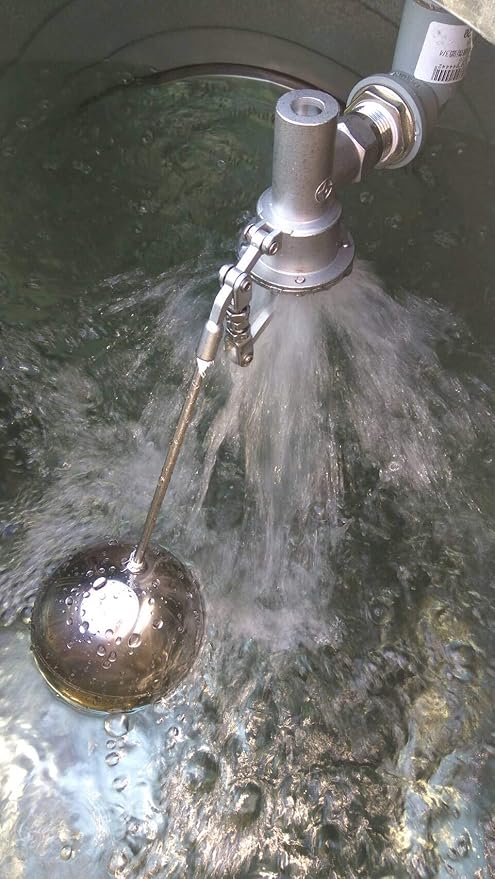 304 Stainless Steel Balanced Float Ball Valve, Tank Mount, 100 Psi (1/2")
