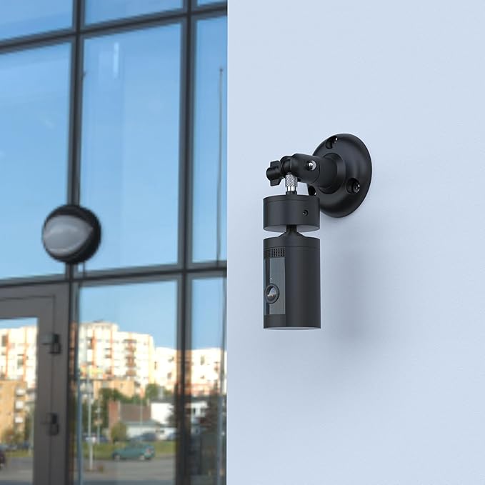 Adjustable Wall Mount Compatible with Pan Tilt Camera (1pack，Black)