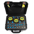 70P Digital Hydraulic Pressure Test Coupling Kit with 3 Gauges (2PC 70MPa, 1PC 16MPa), 22 Test Couplings 3 Test Hoses for Caterpillar John Deere Excavator Construction Machinery Repair Test