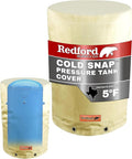 Redford Supply Co. Cold Snap (5°F) Round Pressure Tank Cover Insulation, 28"Diameter x 54"H, Water Well Tank Covers Insulated, Well Pump Cover Insulated Freeze Proof, for Winter Outdoor (Beige)