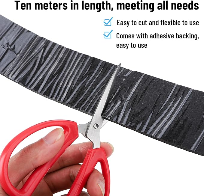 2Pcs Pipe Insulation Wrap 2" Wide X 33 Ft Water Pipe Foam Insulation Tape Self Adhesive Aluminum Foil Insulation Wrap for Outdoor Winter Cold Hot Water Pipes