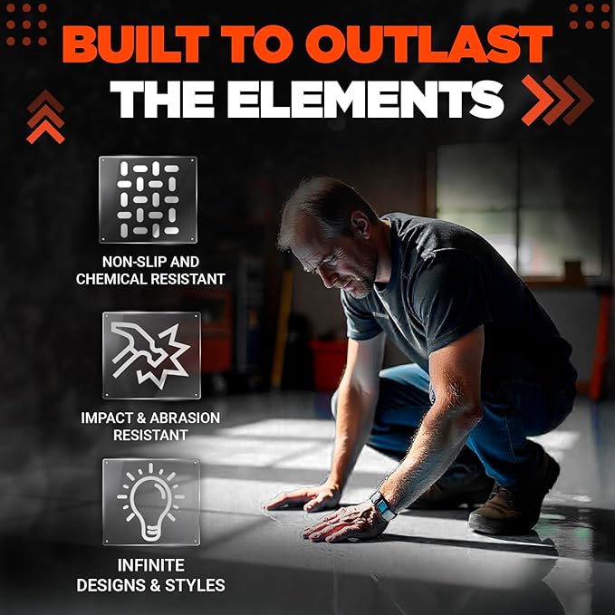 Clear Epoxy Resin Coating for Floors & Counter Tops, 100% Solids, Self Leveling - 3 Gallon Kit